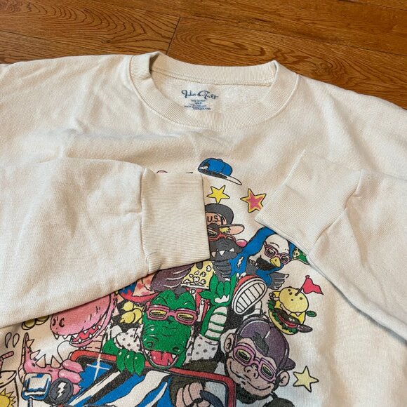 EUC Brandy Melville Chill Since '93" Crewneck Erica Sweatershirt Cartoon - Picture 2 of 3